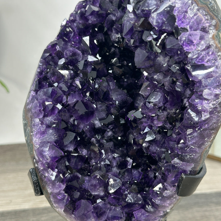 Large Amethyst Geode with Unique Large Crystals - MWS2955