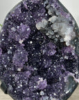 Natural Sparkling Amethyst Geode with Calcite & Hematite Inclusions - MWS2218