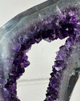 Large Amethyst & Agate Geode Silce Crystal Portal - MWS2757