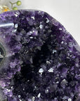 Large Natural Amethyst Crystal Geode on Metal Stand - MWS2461