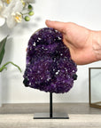 Purple Amethyst Cluster on Stand - Home or Office Display Specimen - MWS2631