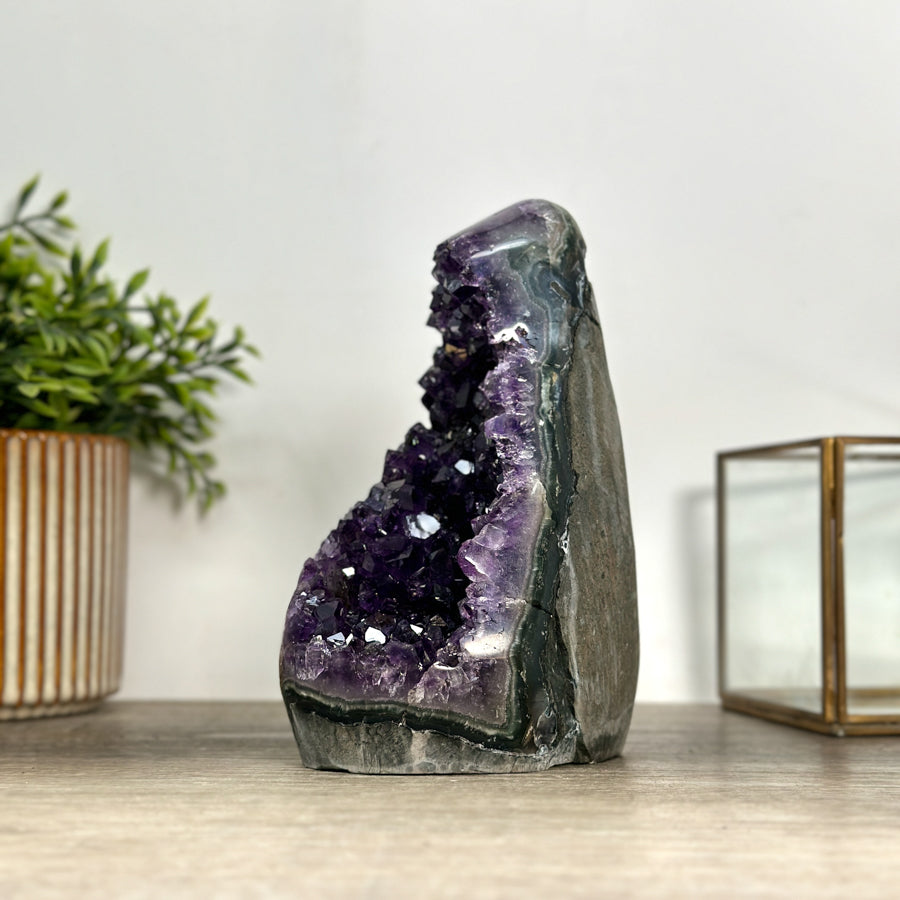 Large Natural Amethyst Cathedral with Polished Edges - CBP1187