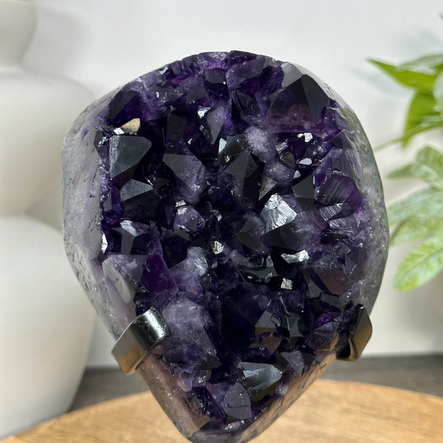 Top Quality Natural Amethyst Stone - Huge Deep Purple Crystals - MWS3046