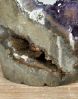 Amethyst Crystal Cluster with Orange Tone Jasper Matrix - CBP1162