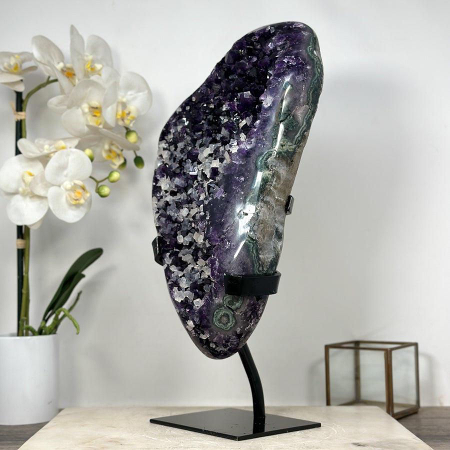 Unique Top Quality Amethyst Specimen full of Calcite Crystals inclusions - MWS1853