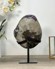 Deep Purple Natural Amethyst Geode with Stand - MWS2588