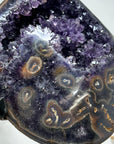 Exquisite Natural Amethyst GEode Full of Stalactites Eyes - MWS1524