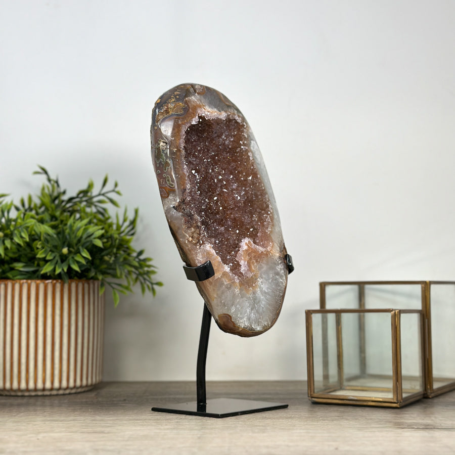 Natural Quartz Geode with Beautiful Orange Tone - MWS2172