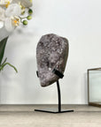 Pink Amethyst Cluster Formation with Metal Stand - MWS2865