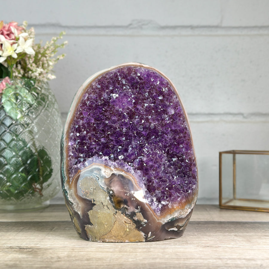 XL Amethyst Cathedral with Rainbow Jasper &amp; Agate Shell - CBP1253