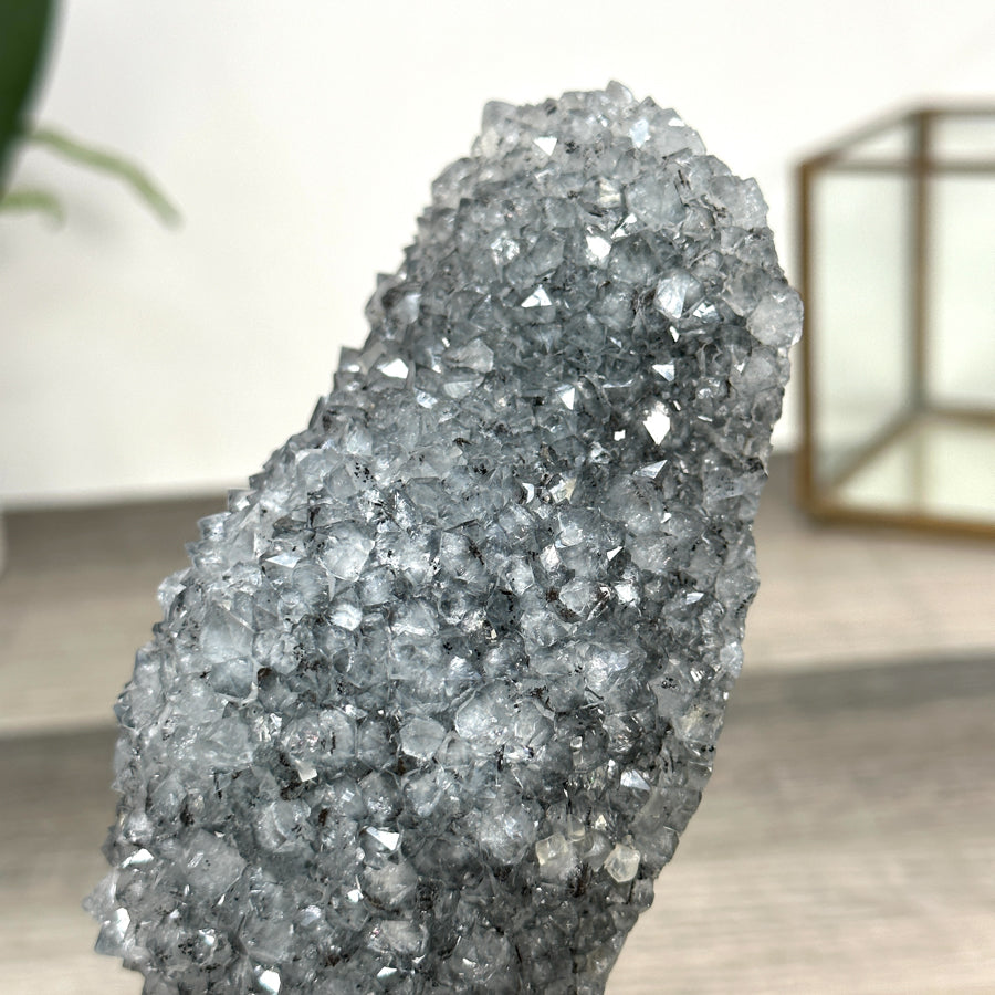 Natural Quartz Stalactite Crystal Formation on Stand - MWS2877