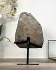 Orange Tone Crystal Cluster with Sparkling Formation on Stand for Home Decor - MWS2625