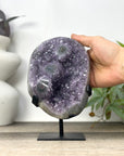 Natural Amethyst Crystal with Stalactite Eyes Formations - MWS3294