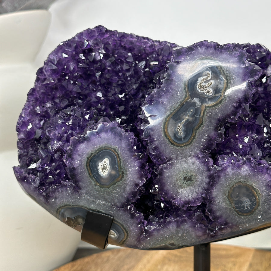 Unique Natural Amethyst Specimen with A+ Grade Crystals &amp; Stalactite Formations - MWS3103