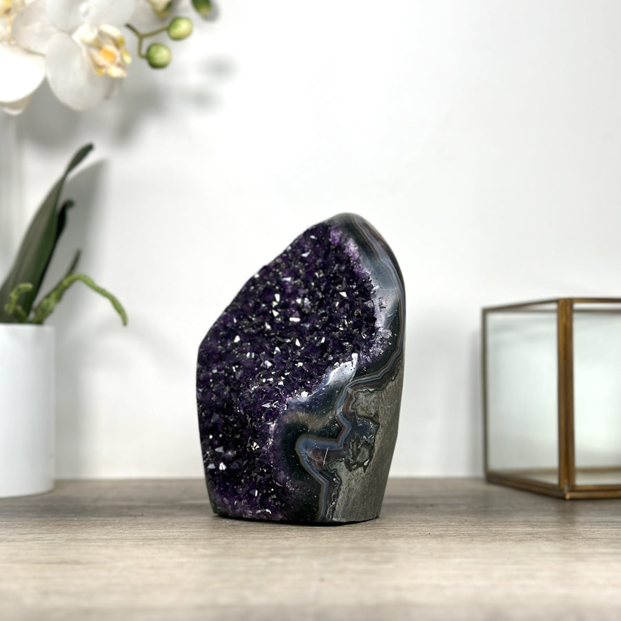 Amethyst Crysta Cathedral with Deep Purple Points - CBP1222