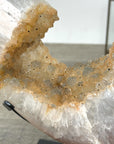 Natural Yellow Quartz Specimen – Elegant Crystal Display for Office Decor - MWS2732