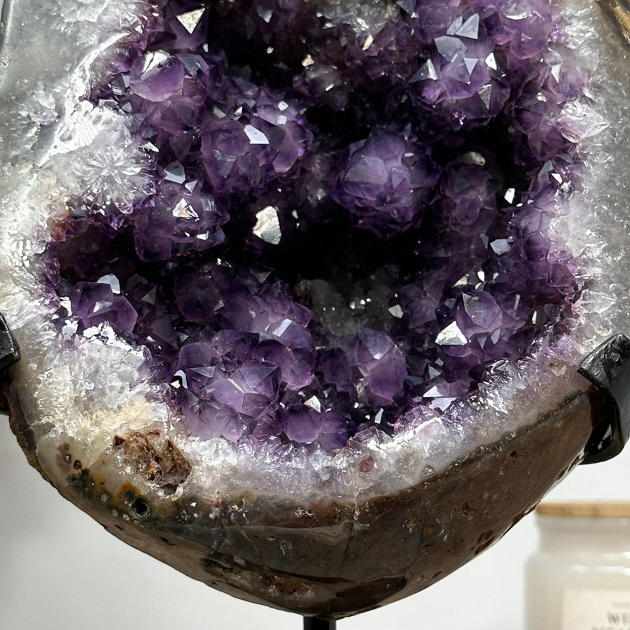 Natural Large Amethyst Geode Full of Stalactite Formations - MWS1420