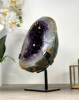 Large Natural Amethyst Geode with Quartz Shell – Deep Purple and Shiny Crystals - MWS2392