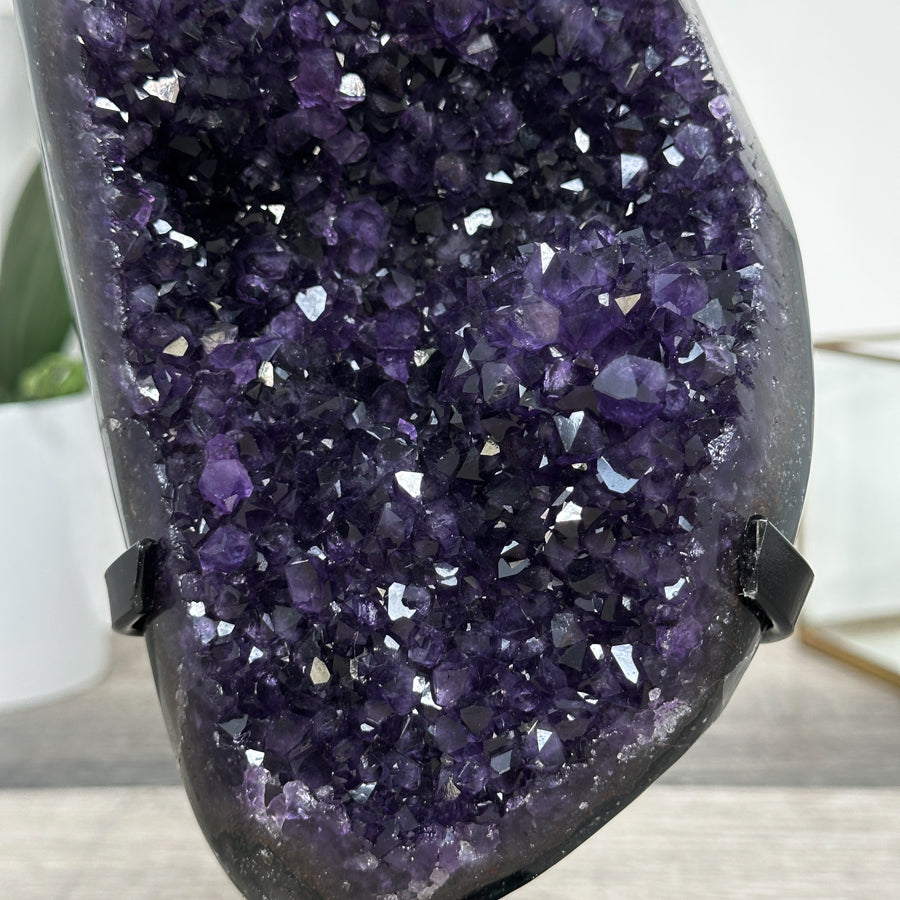 Uruguayan A+ Grade Amethyst Crystal Cluster on Stand - MWS2627