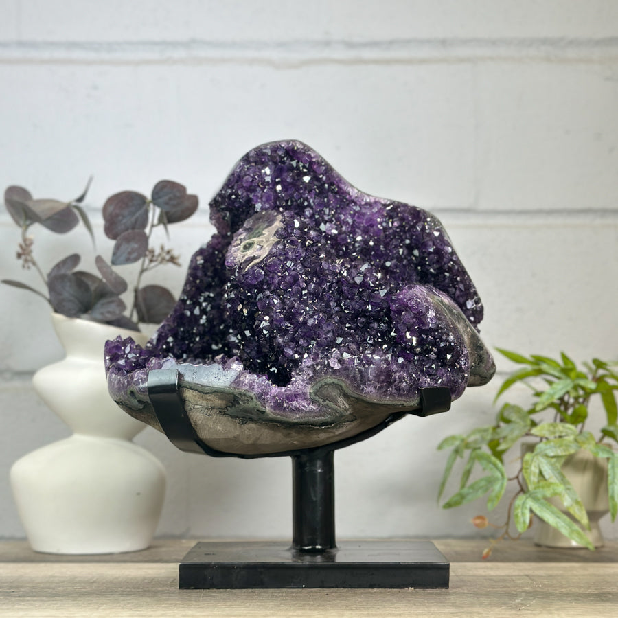 Huge Natural Amethyst Crystal Formation - Unique Statement Piece - MWS3151