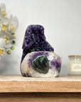 Natural Amethyst Cathedral with Calcite Crystal - CBP1130