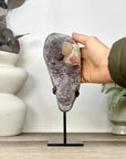 Natural Rare Sugar Amethyst Crystal Cluster on Stand - MWS3389