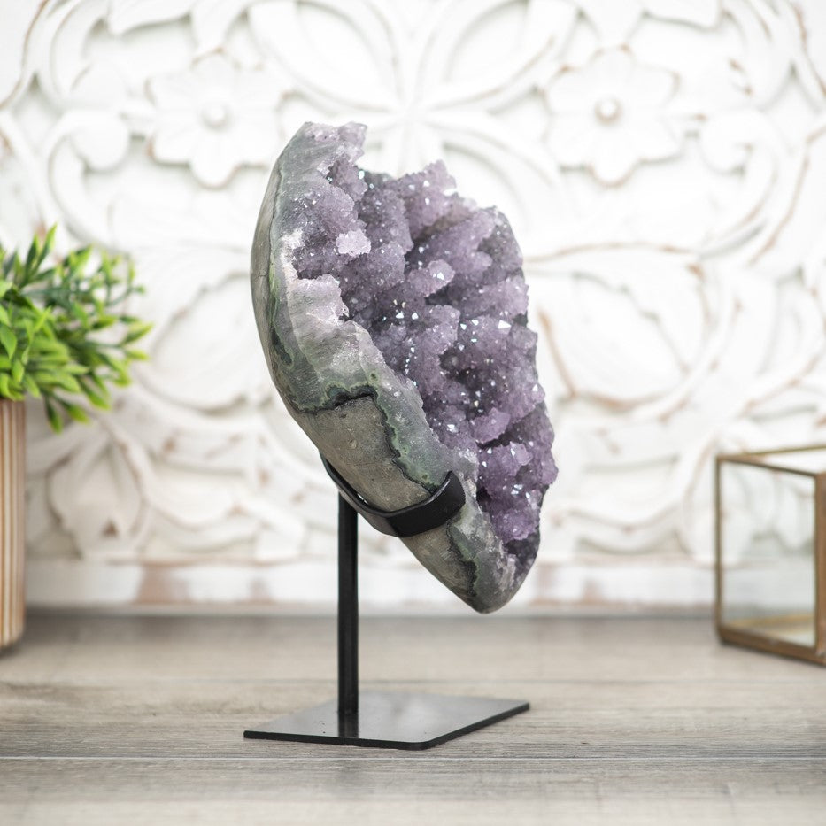 Beautiful Amethyst Geode with Micro Stalactites - MWS0407