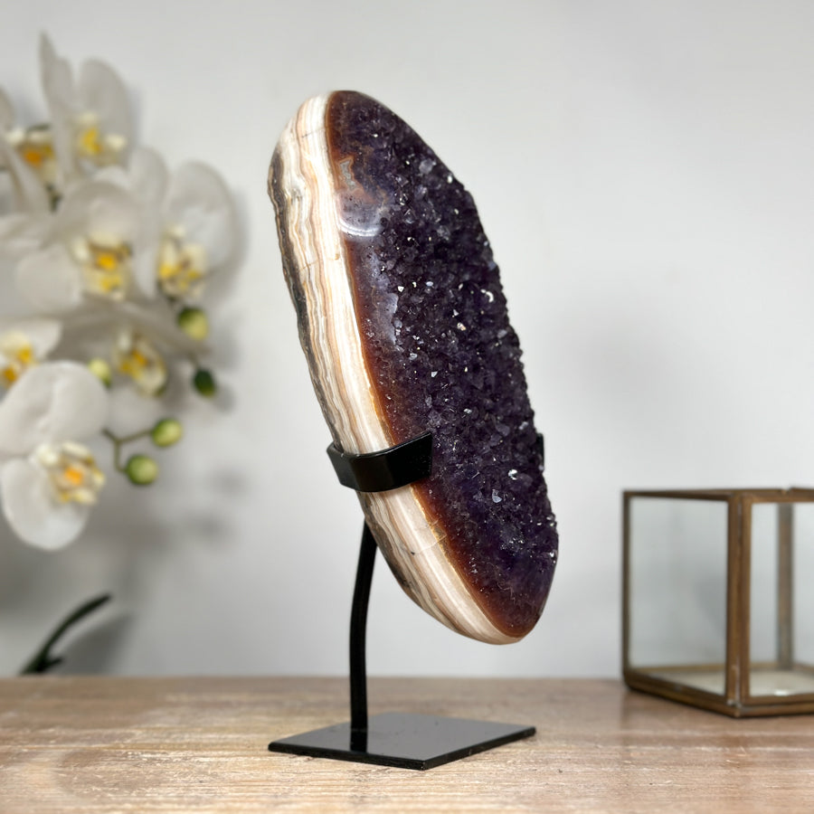Rare Natural Amethyst &amp; Jasper Specimen - MWS1836