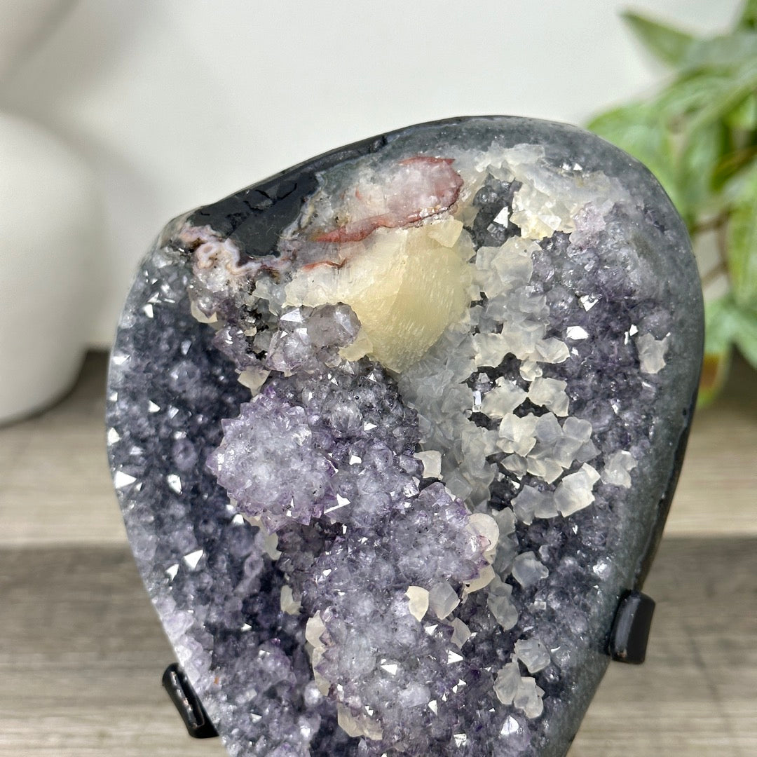 Uruguayan Amethyst Specimen with Calcite Formations - MWS3291