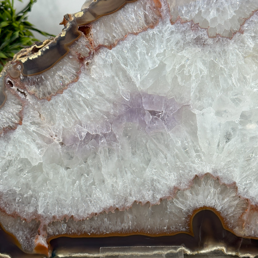Natural Quartz Stone Slice tray for Home Decor - SLC0011