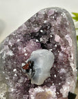 Natural Amethyst Cluster with Calcite Crystal inclusion - MWS3209
