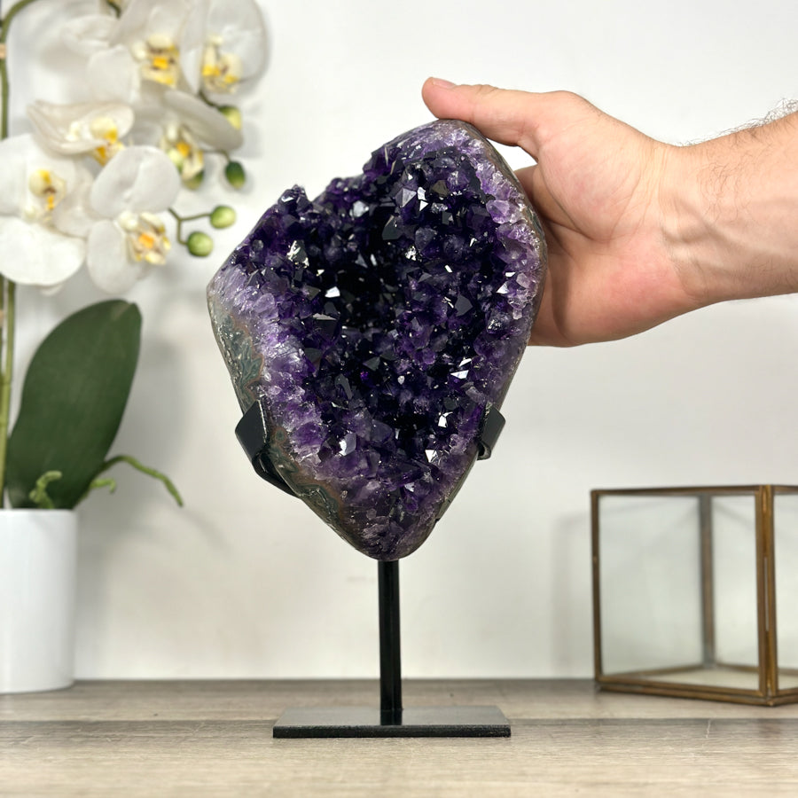 Large Amethyst Geode with Unique Large Crystals - MWS2955