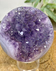 Amethyst & Banded Agate Sphere Geode with Druzy Interior - SPH0234