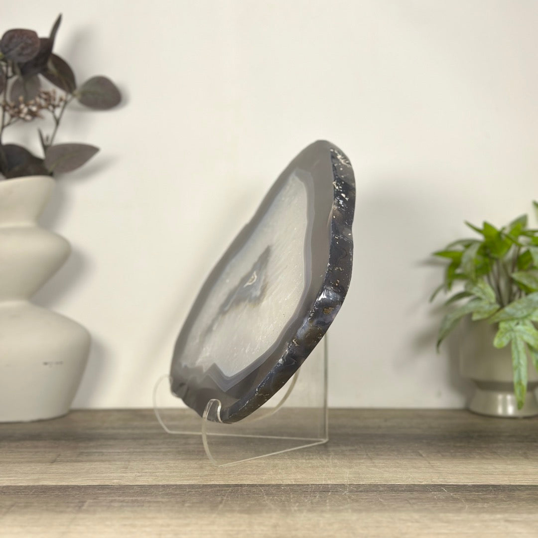 XL Blue Banded Agate Slice - SLC0025
