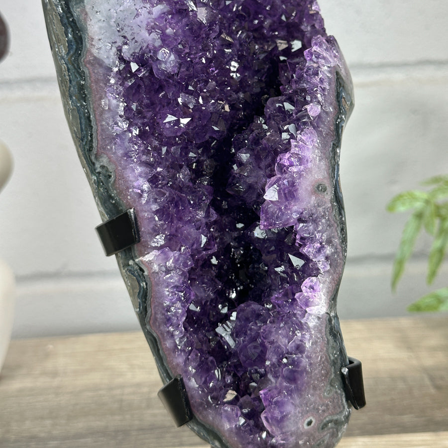 Beautiful Natural Amethyst Crystal Cluster on Stand - MWS3152