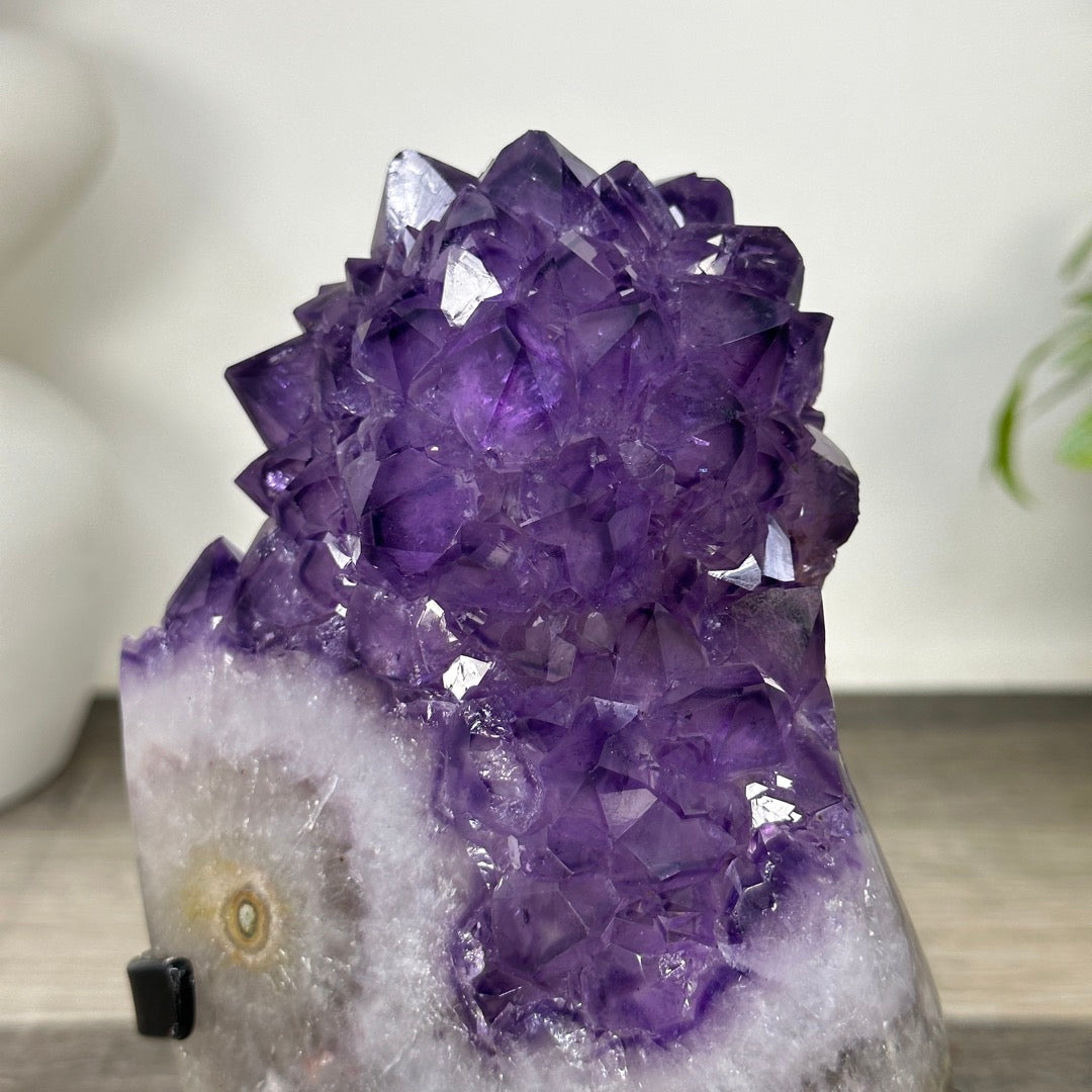Uruguayan Amethyst Cluster with Large &amp; Shinny Crystals - MWS3308