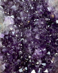 Natural Amethyst Crystal Cluster with Green Jasper Shell for Home Decor - CBP1142