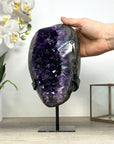 Top Grade Premium Amethyst Geode with Metal Stand - MWS2468