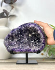 Large Natural Amethyst Geode on Stand for home Decor - MWS3279