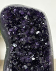 A grade Uruguayan Amethyst Geode with Metallic Stand - MWS2428