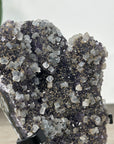 Amethyst Geode with Calcite Formation on Stand – Unique Natural Display Piece - MWS2896