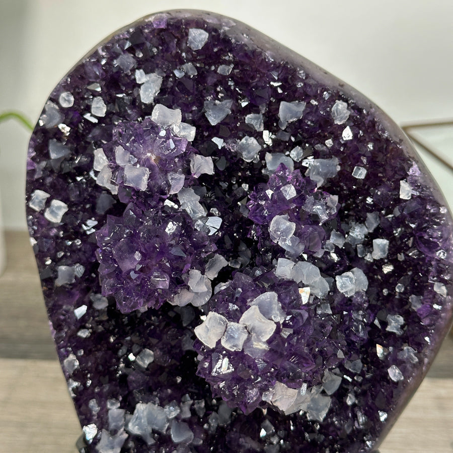 Deep Purple Amethyst Crystal Cluster for Home Decor Display - MWS2616