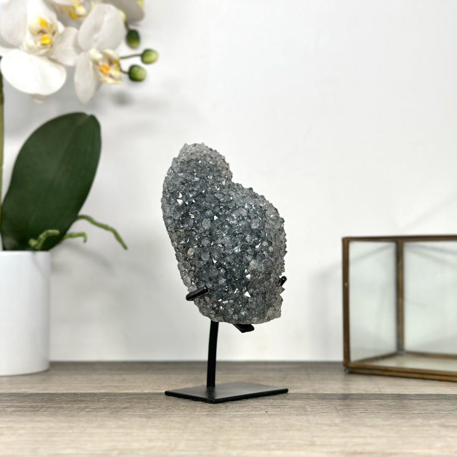 Natural Quartz Stalactite Crystal Formation on Stand - MWS2877