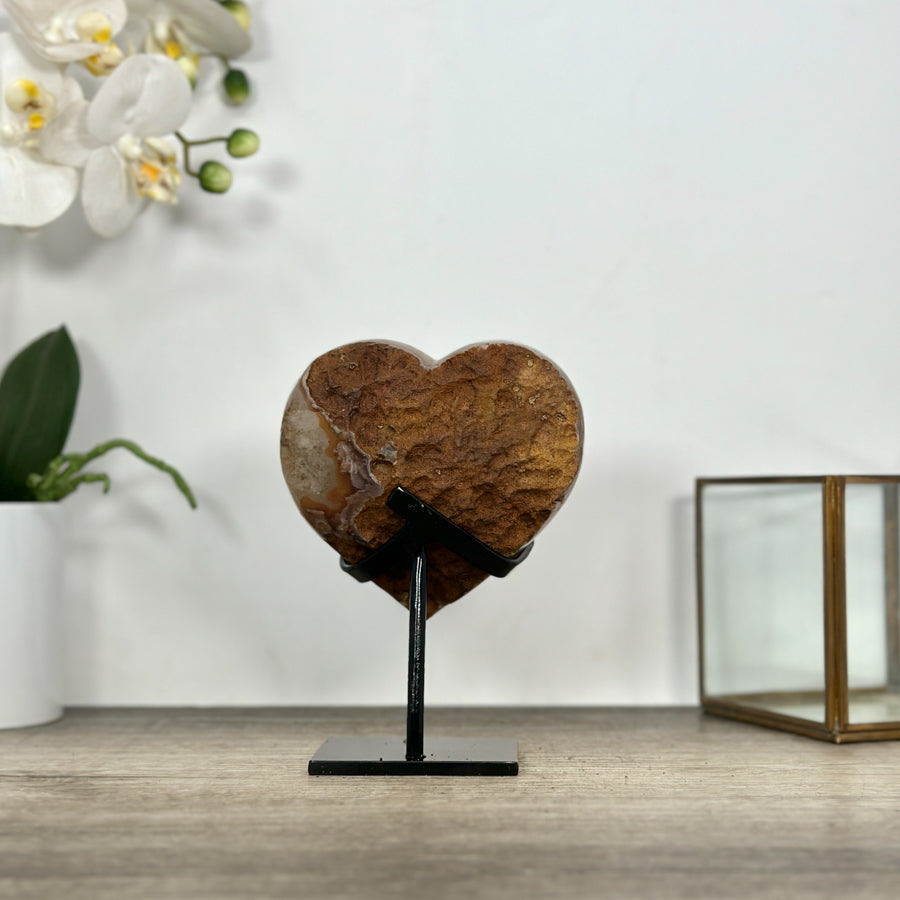 Natural Citrine Crystal Stone Heart - HST0335