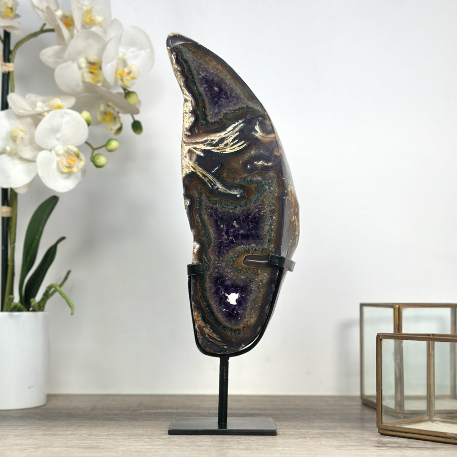 Unique Large Amethyst Portal with Deel Purple Crystals - MWS2317