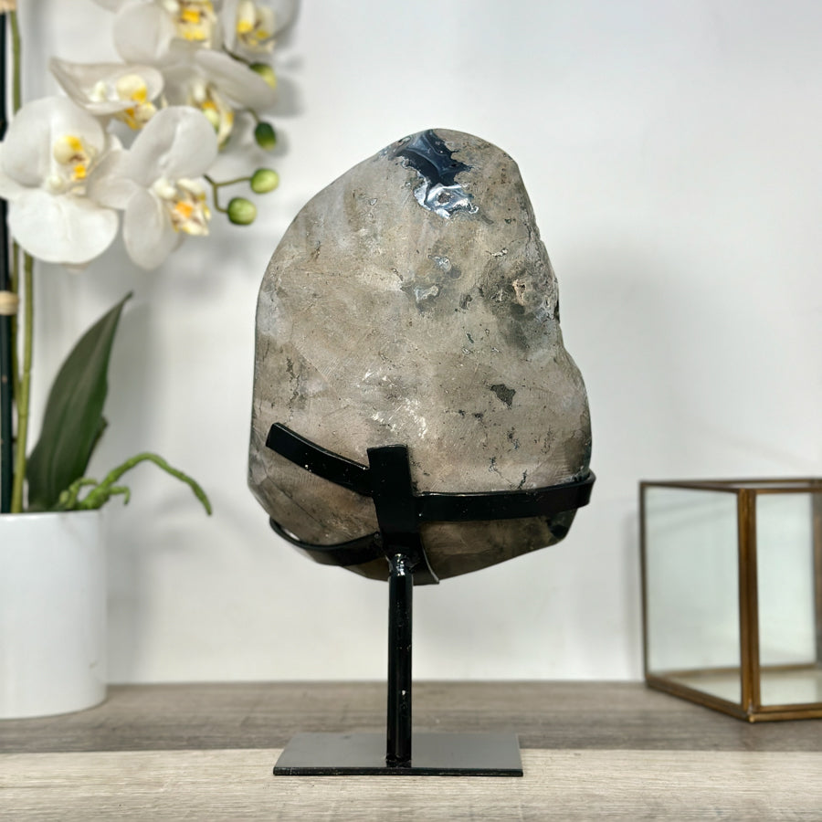 Amethyst Geode Crystal Cluster – Purple Mineral Specimen for Home Decor Display - MWS2697