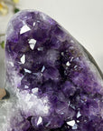 Amethyst Crystal Geode with Deep Purple Points for Home Decor - CBP1137