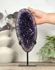 Large Natural Uruguayan Amethyst Geode on Stand - MWS3222