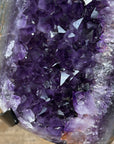 Natural Amethyst Crystal with Handmade Metal Stand - MWS1812