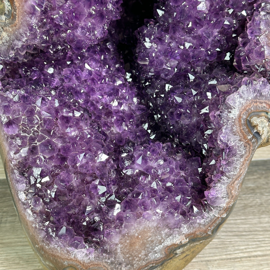 Top Quality Natural Amethyst Geode with Stalactite Formations - CBP1256